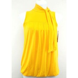 New Ing Women Shirt, Size‎ Small, yellow, rayon, spandex